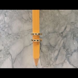 Sapphire and diamond gold hoop earrings